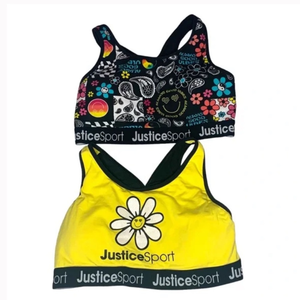 Justice Sport Racerback Sports Bra Bundle Of Two Girls Size 36